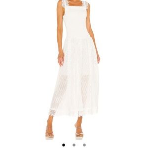 Ethereal white lace dress